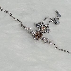 Golden Rutilated Quarts Matching Ring And Bracelet. Adjustable Crystal Jewelry